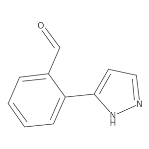 2-(1H-pyrazol-3-yl)benzaldehyde结构式