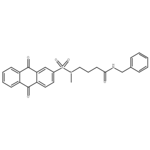 N-benzyl-4-(N-methyl-9,10-dioxo-9,10-dihydroanthracene-2-sulfonamido)butanamide Structure