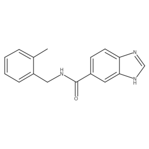 N-(2-Methylbenzyl)-1H-benzo[d]imidazole-6-carboxamide Structure