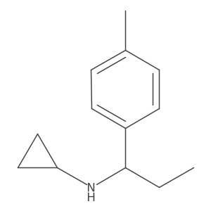 N-[1-(4-Methylphenyl)propyl]cyclopropanamine结构式