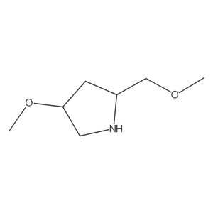 4-Methoxy-2-(methoxymethyl)pyrrolidine Structure