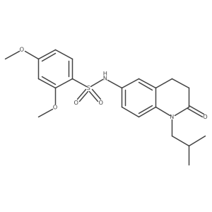 N-(1-isobutyl-2-oxo-1,2,3,4-tetrahydroquinolin-6-yl)-2,4-dimethoxybenzenesulfonamide Structure