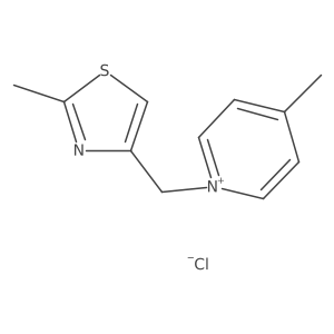 4-Methyl-1-((2-methylthiazol-4-yl)methyl)pyridin-1-ium chloride结构式