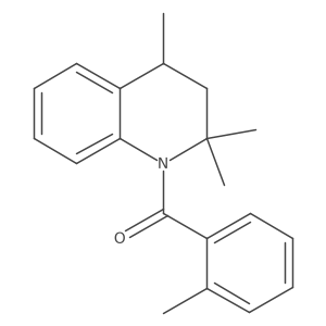 (3,4-Dihydro-2,2,4-trimethyl-1(2H)-quinolinyl)(2-methylphenyl)methanone Structure