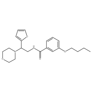 3-butoxy-N-[2-(furan-2-yl)-2-(morpholin-4-yl)ethyl]benzamide结构式