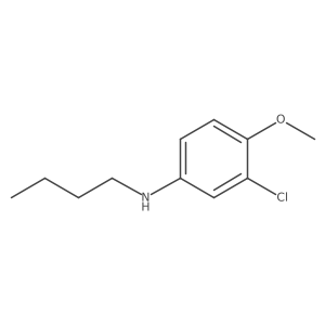 N-butyl-3-chloro-4-methoxyaniline Structure