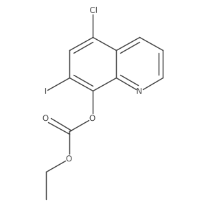 (5-Chloro-7-iodoquinolin-8-yl) ethyl carbonate结构式