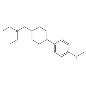 4-(4-((Diethylamino)methyl)piperidin-1-yl)-N-methylaniline Structure