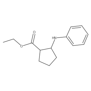 Ethyl 2-Anilinocyclopentanecarboxylate结构式