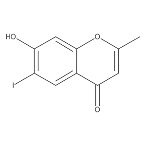 7-Hydroxy-6-iodo-2-methyl-4H-1-benzopyran-4-one结构式