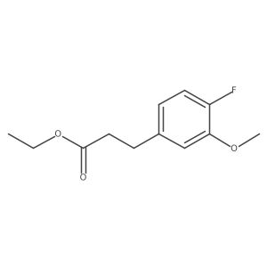 Ethyl 3-(4'-fluoro-3'-methoxyphenyl)propionate Structure