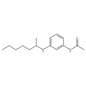 N-[3-[(1-Methylhexyl)amino]phenyl]acetamide Structure
