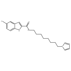 1h-Indole-2-carboxamide,5-chloro-n-[8-(1h-imidazol-1-yl)octyl]- Structure