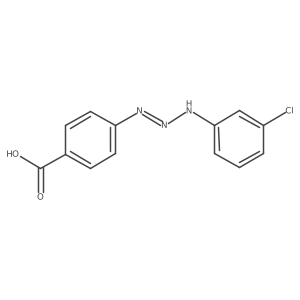 4-[3-(3-Chlorophenyl)-1-triazen-1-yl]benzoic acid结构式