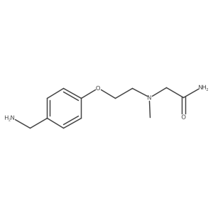 2-[[2-[4-(Aminomethyl)phenoxy]ethyl]methylamino]acetamide Structure