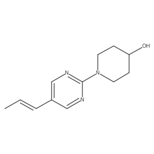 1-(5-Prop-1-enylpyrimidin-2-yl)piperidin-4-ol Structure