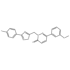 2-((3-(4-fluorophenyl)-1,2,4-oxadiazol-5-yl)methyl)-6-(3-methoxyphenyl)pyridazin-3(2H)-one Structure