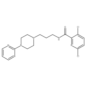 O=C(NCCCN1CCN(c2ncccn2)CC1)c1nc(Cl)ccc1Cl结构式