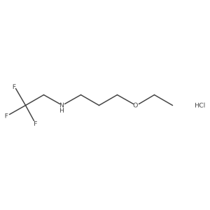 (3-Ethoxypropyl)(2,2,2-trifluoroethyl)amine hydrochloride Structure