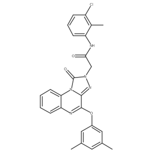 N-(3-chloro-2-methylphenyl)-2-(4-(3,5-dimethylphenoxy)-1-oxo-[1,2,4]triazolo[4,3-a]quinoxalin-2(1H)-yl)acetamide Structure