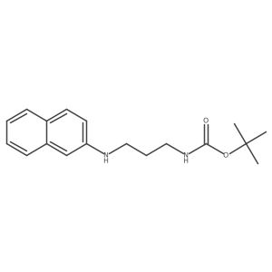 tert-butyl N-[3-(naphthalen-2-ylamino)propyl]carbamate Structure