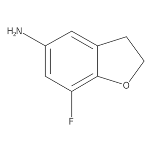 7-Fluoro-2,3-dihydro-benzofuran-5-ylamine结构式