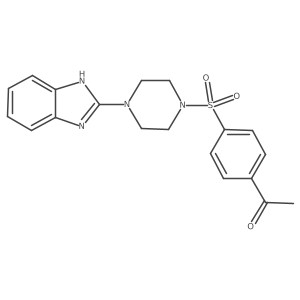 1-(4-((4-(1H-benzo[d]imidazol-2-yl)piperazin-1-yl)sulfonyl)phenyl)ethanone Structure
