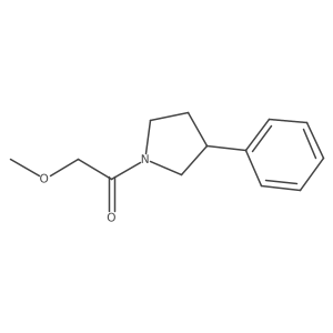 2-Methoxy-1-(3-phenylpyrrolidin-1-yl)ethanone结构式