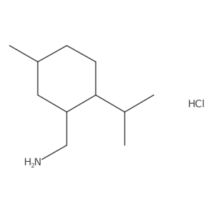 [5-Methyl-2-(propan-2-yl)cyclohexyl]methanamine hydrochloride Structure