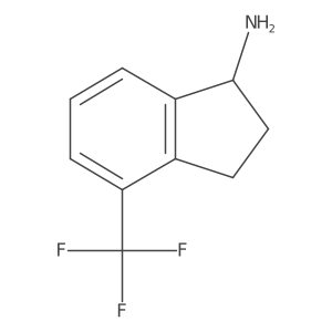 (S)-4-(Trifluoromethyl)-2,3-dihydro-1H-inden-1-amine Structure