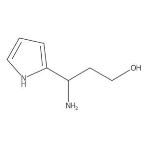 (3S)-3-Amino-3-pyrrol-2-ylpropan-1-OL Structure