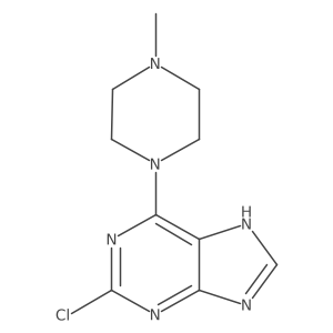 2-chloro-6-(4-methylpiperazin-1-yl)-7H-purine Structure