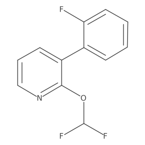 2-(Difluoromethoxy)-3-(2-fluorophenyl)pyridine结构式