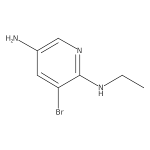 2,5-Pyridinediamine, 3-bromo-N2-ethyl-结构式