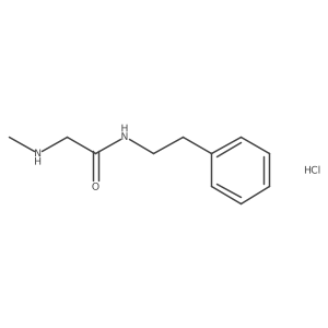 2-(methylamino)-N-phenethylacetamide hydrochloride Structure