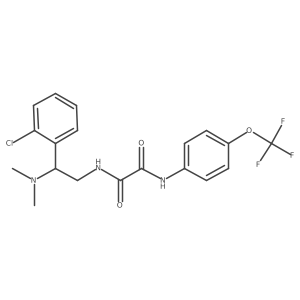 N1-(2-(2-chlorophenyl)-2-(dimethylamino)ethyl)-N2-(4-(trifluoromethoxy)phenyl)oxalamide结构式