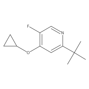 2-Tert-butyl-4-cyclopropoxy-5-fluoropyridine Structure