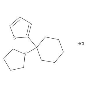1-[1-(2-Thienyl)cyclohexyl]pyrrolidine-d8 Hydrochloride结构式