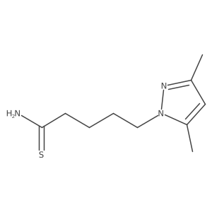 3,5-Dimethyl-1H-pyrazole-1-pentanethioamide结构式