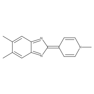 5,6-Dimethyl-2-(1-methyl-4(1H)-pyridinylidene)-2H-benzimidazole Structure