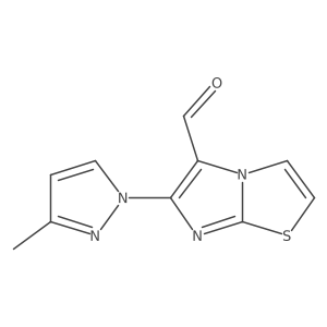 6-(3-methyl-1H-pyrazol-1-yl)imidazo[2,1-b][1,3]thiazole-5-carbaldehyde Structure