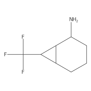 7-(Trifluoromethyl)bicyclo[4.1.0]heptan-2-amine Structure