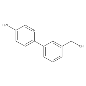 [3-(5-amino-2-pyridyl)phenyl]methanol Structure