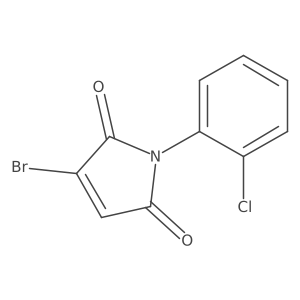 1H-Pyrrole-2,5-dione, 3-bromo-1-(2-chlorophenyl)-结构式