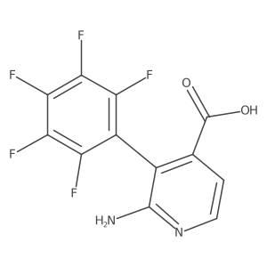 2-Amino-3-(perfluorophenyl)isonicotinic acid Structure