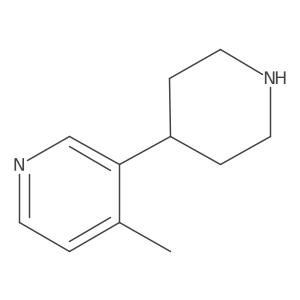 4-Methyl-3-(piperidin-4-yl)pyridine Structure