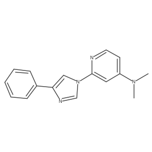 4-Pyridinamine, N,N-dimethyl-2-(4-phenyl-1H-imidazol-1-yl)- Structure