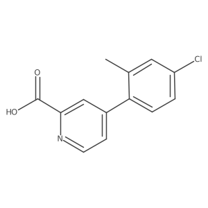 4-(4-Chloro-2-methylphenyl)picolinic acid Structure
