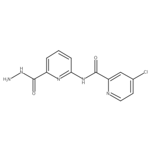 4-chloro-N-(6-(hydrazinecarbonyl)pyridin-2-yl)picolinamide Structure