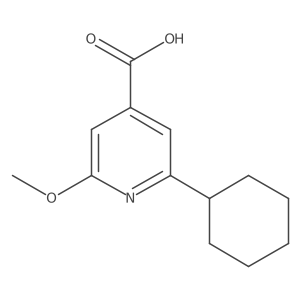 2-Cyclohexyl-6-methoxy-isonicotinic acid结构式